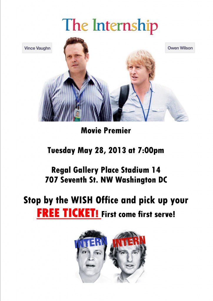 Movie Premier- The Internship