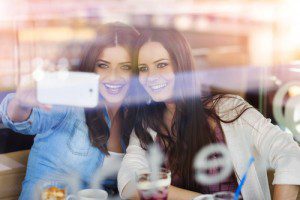 July 2015: Girls taking a selfie